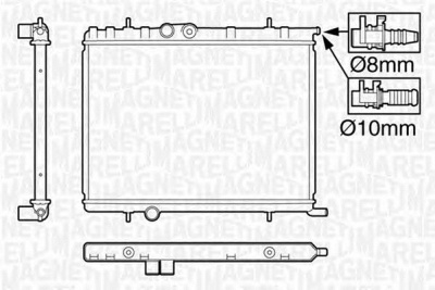 MAGNETI MARELLI 350213120009 -  Радиатор, охлаждение двигателя